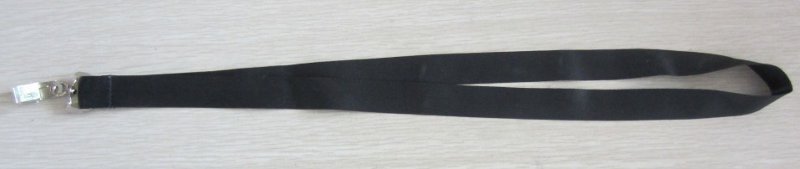 black blank silky smooth lanyard wholesale