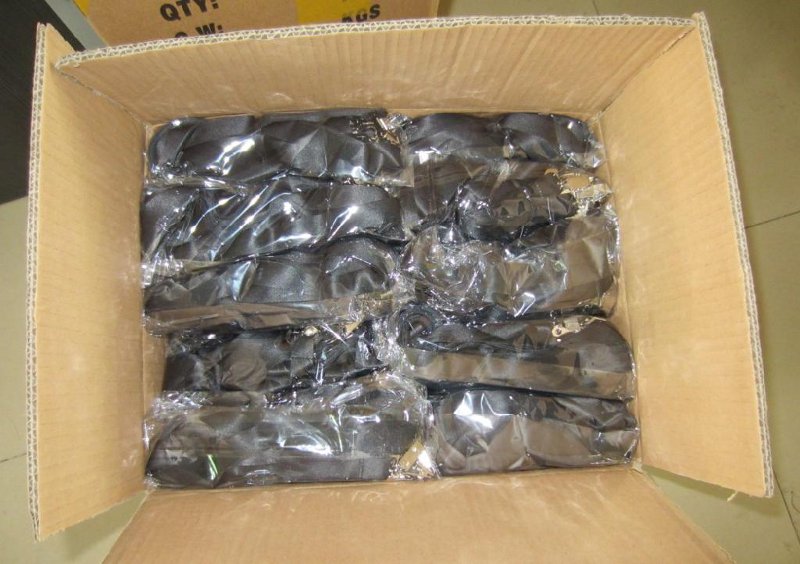 black blank silky smooth lanyard packing