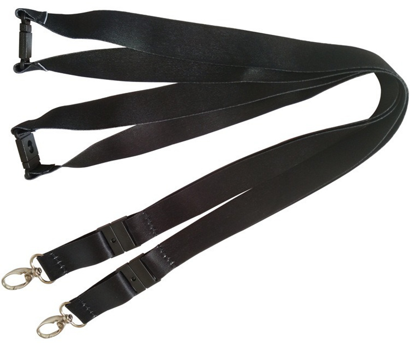 black blank silky safety breakaway lanyard wholesale