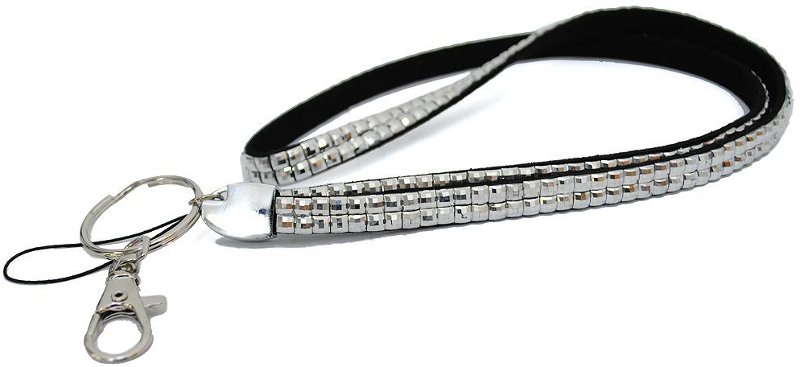 Rhinestone Lanyard For Badge & Key