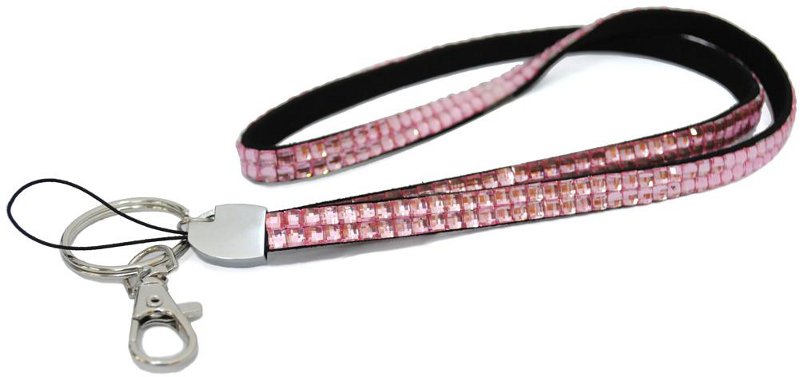 Rhinestone Lanyard For Badge & Key