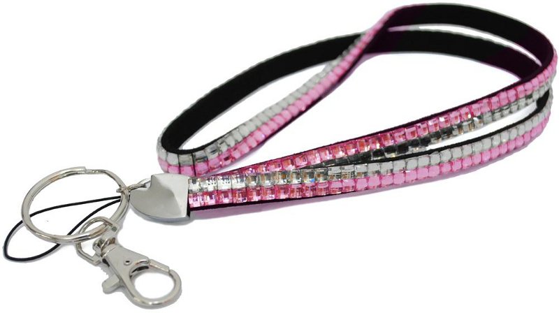 Rhinestone Lanyard For Badge & Key