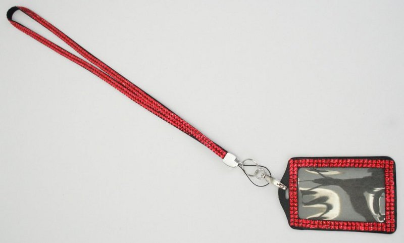 Jeweled Lanyard with Name Badge Holder