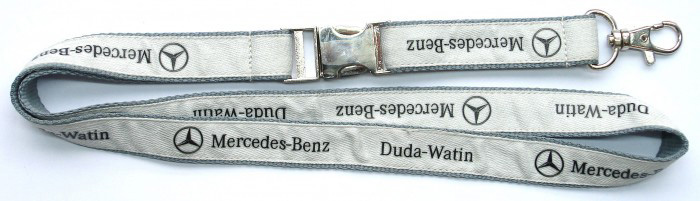 custom printed two layer satin lanyards