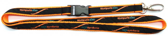 custom satin lanyard