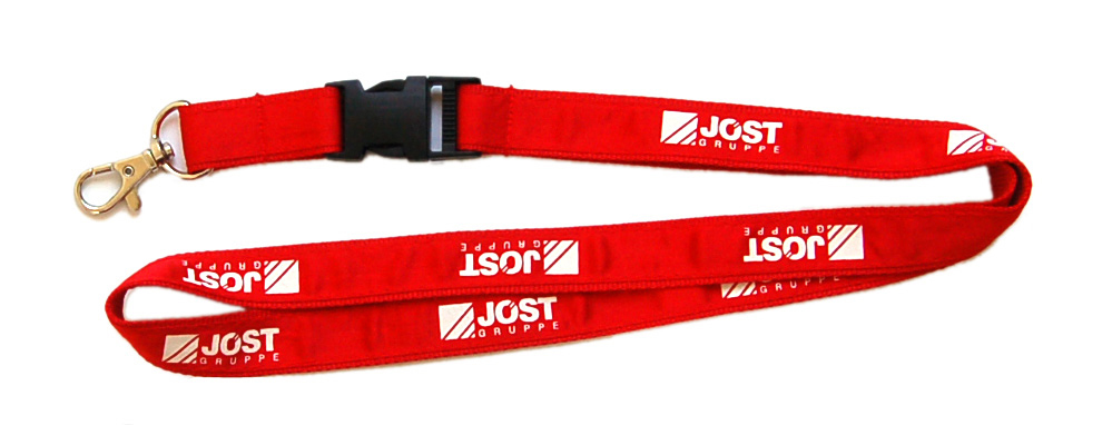 custom printed two layer satin lanyards