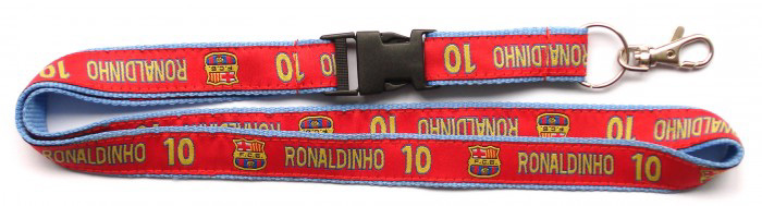 two layer satin lanyard with custom logo printed