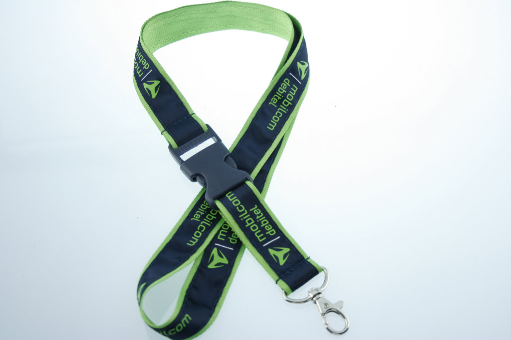 custom satin lanyard