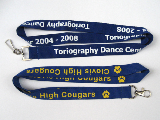 personalized lanyard, silkscreen printing