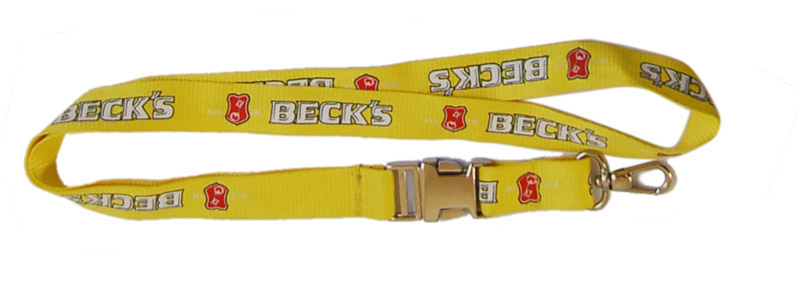 custom silkscreen printed lanyard