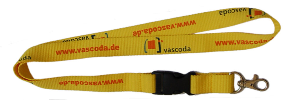 personalised screen printed lanyard