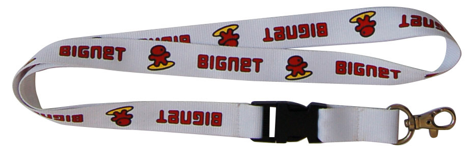 custom silkscreen printed lanyard