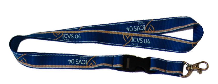 custom silkscreen printed lanyard