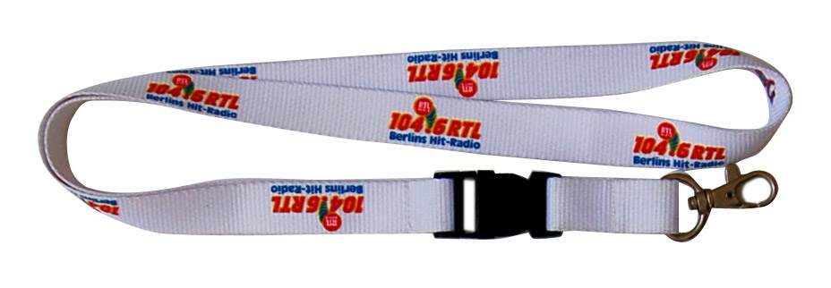 custom silkscreen printed lanyard