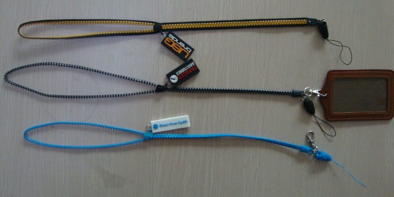 custom zipper lanyards wholesale