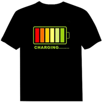 light up t-shirt, LED clothing wholesale