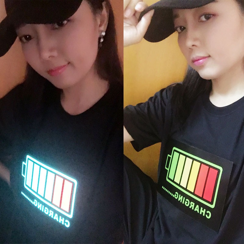 custom light up t-shirt, LED clothing wholesale