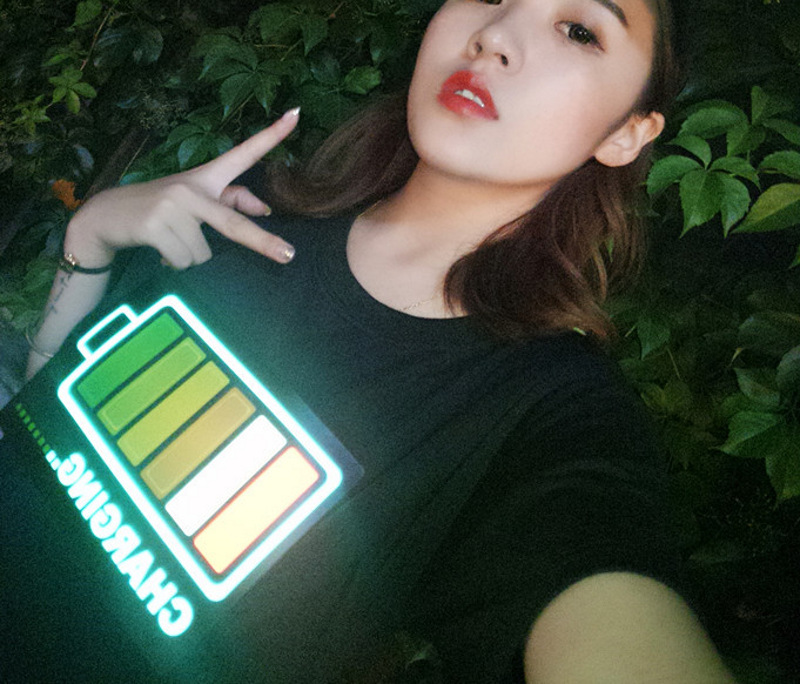 custom light up t-shirt, LED clothing wholesale