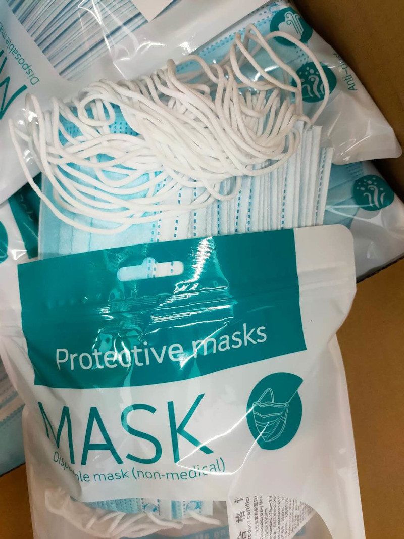 daily disposable 3-ply face mask US stock