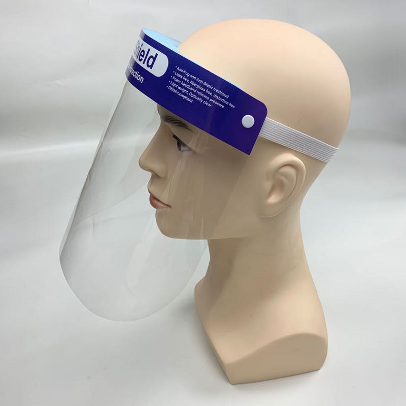 safety protective face shield transparent clear plastic wholesale