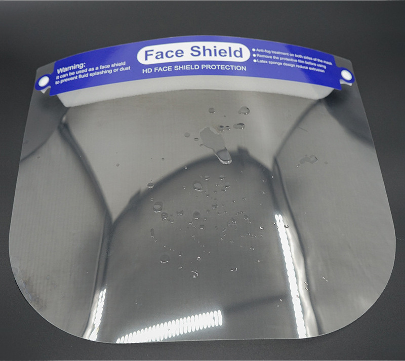 safety protective face shield transparent clear plastic wholesale