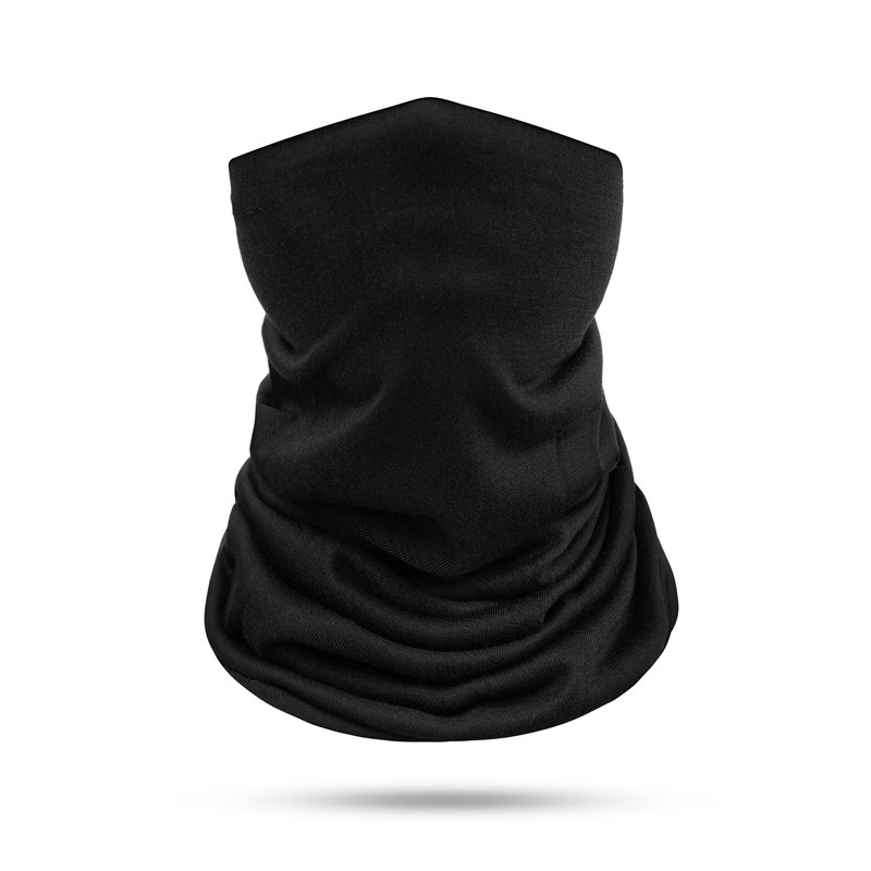 black neck gaiter, black face gaiter, mens black neck gaiter, plain black neck gaiter, black neck tube wholesale