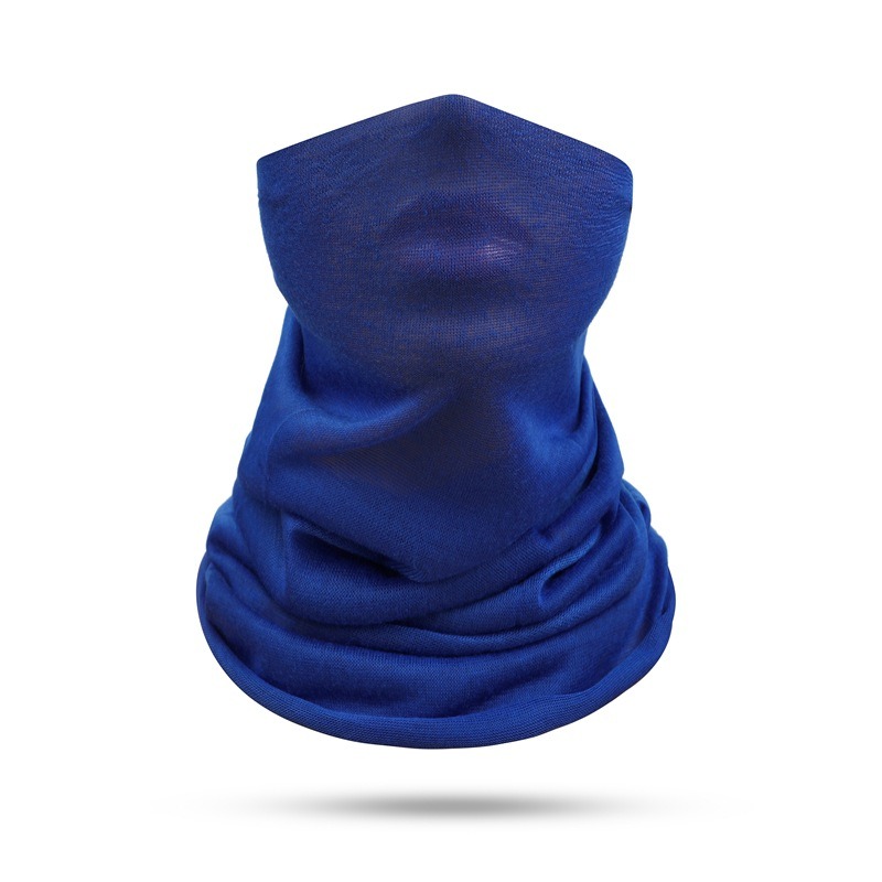 royal blue blank neck gaiter for sale UV protection head wrap scarf