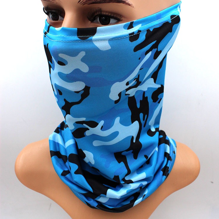 Camouflage neck gaiter sun UV protection face mask