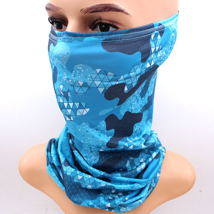 Camouflage neck gaiter sun UV protection face mask