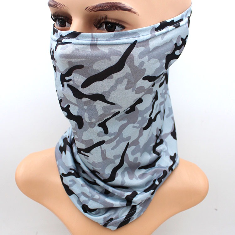 Camouflage neck gaiter sun UV protection face mask