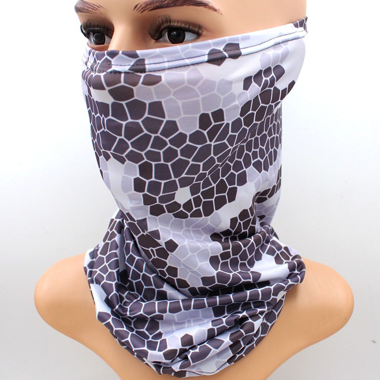 Camouflage neck gaiter sun UV protection face mask