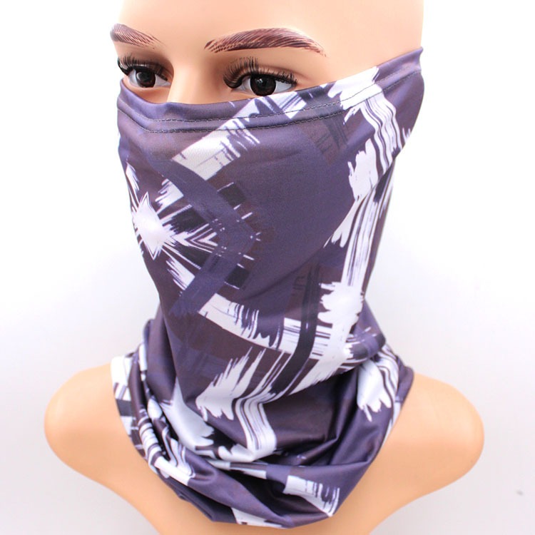 Camouflage neck gaiter sun UV protection face mask