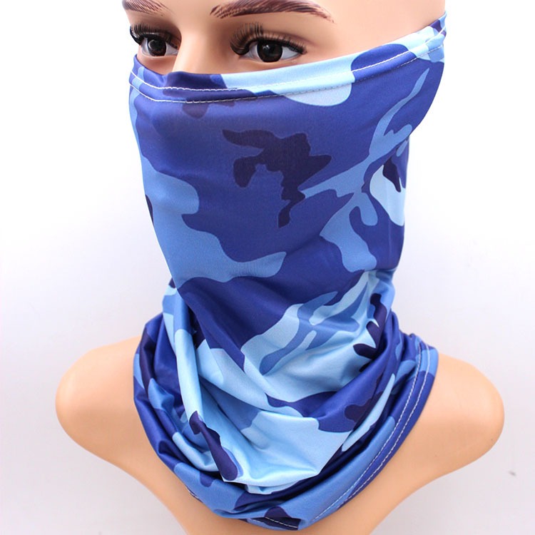 Camouflage neck gaiter sun UV protection face mask