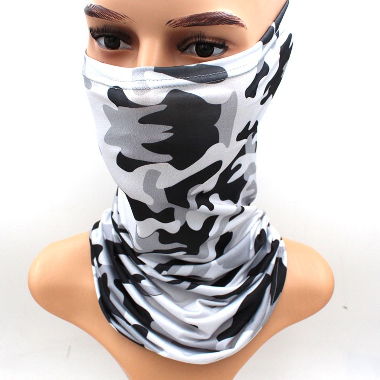 Camouflage neck gaiter sun UV protection face mask