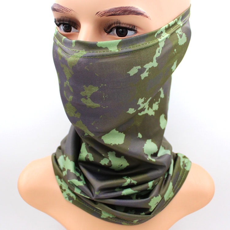 Camouflage neck gaiter sun UV protection face mask