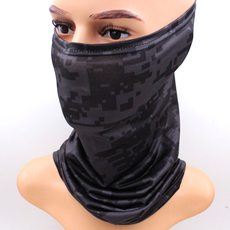 Camouflage neck gaiter sun UV protection face mask