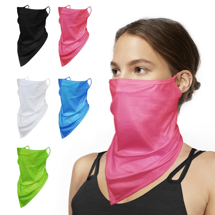 face bandana ear loop neck gaiter uv sun block