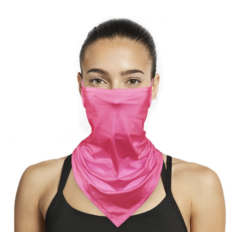 face bandana ear loop neck gaiter uv sun block