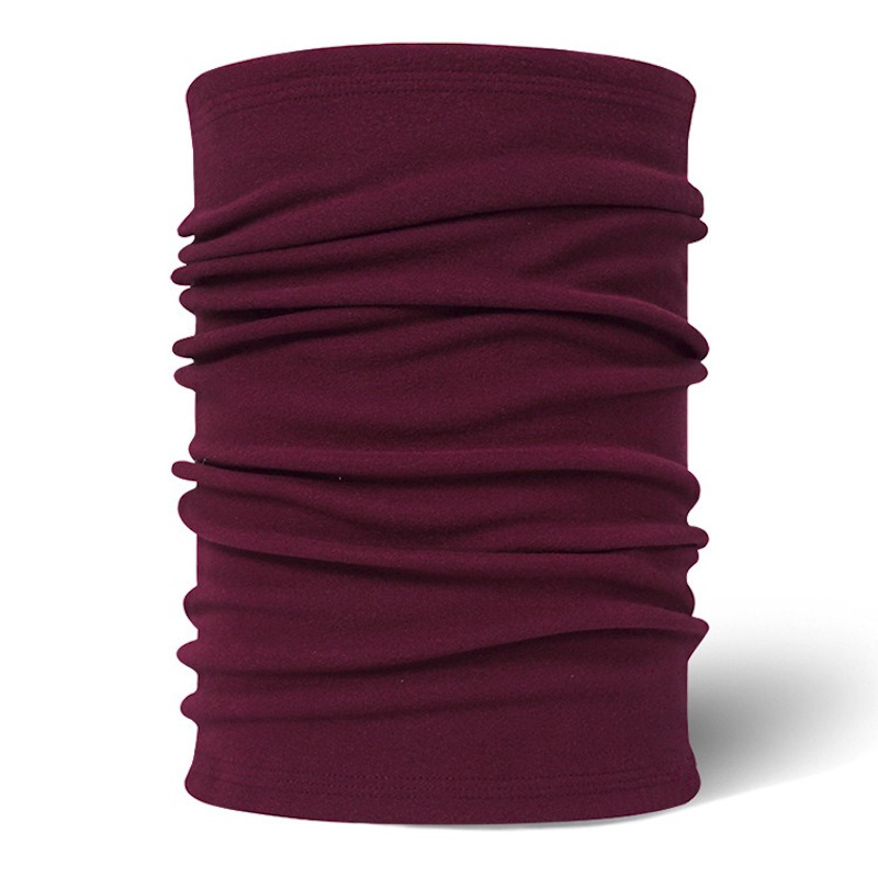 wine red german velvet winter neck gaiter warmer