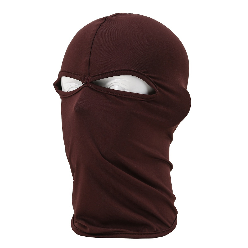 brown summer anti-UV cycling balaclava, motorcycle full face mask wholesale