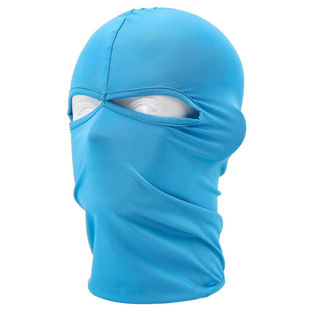 sky blue summer anti-UV cycling balaclava, motorcycle full face mask wholesale