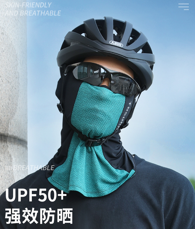 uv protection neck gaiter summer spf 50+ sun blocking shield