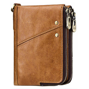 leather RFID blocking wallet