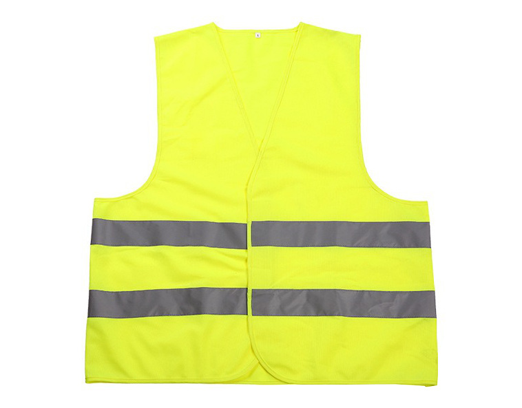 yellow hi vis reflective safety vest