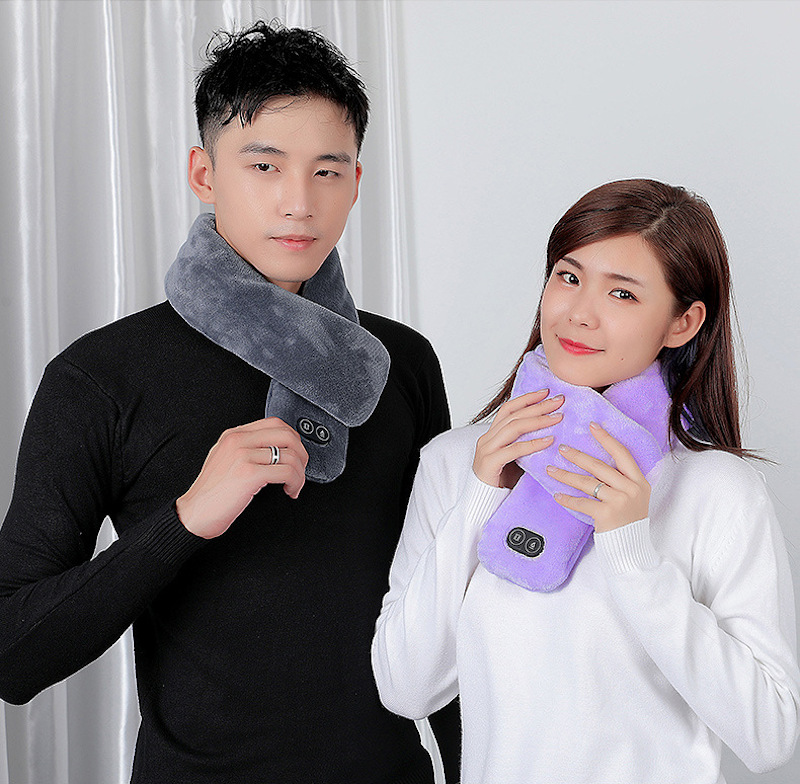 heated vibration massage scarf care neck warmer