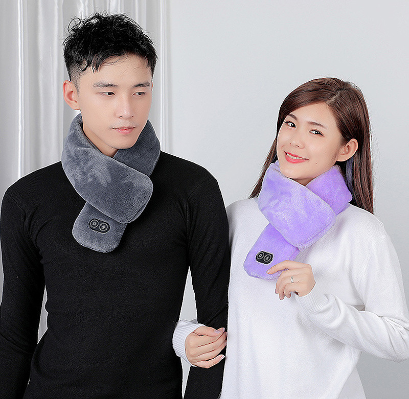 heated vibration massage scarf care neck warmer