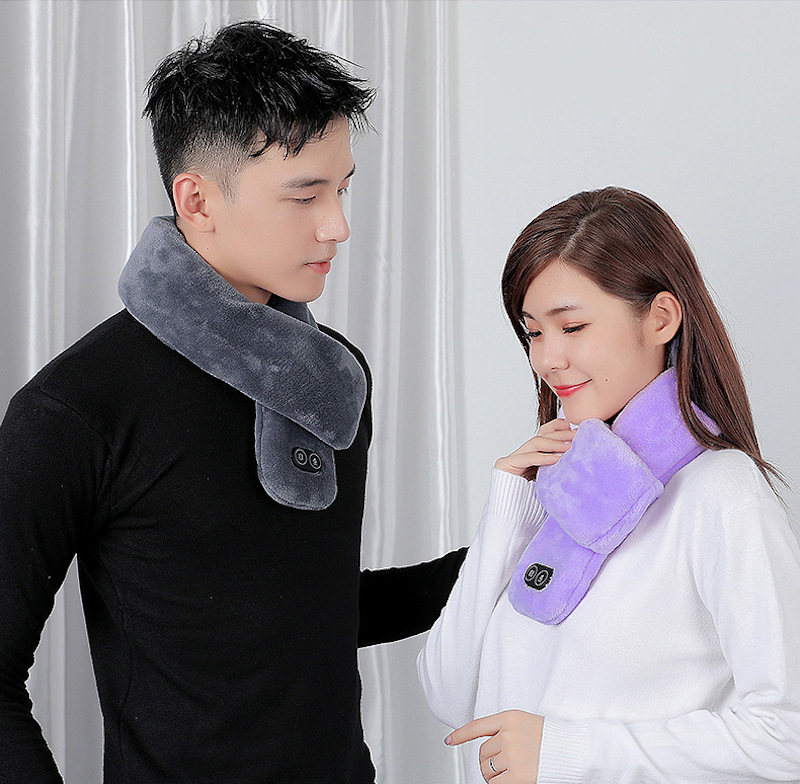 heated vibration massage scarf care neck warmer