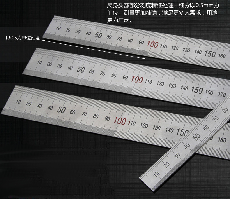 stainless steel ruler mm metal wholesale