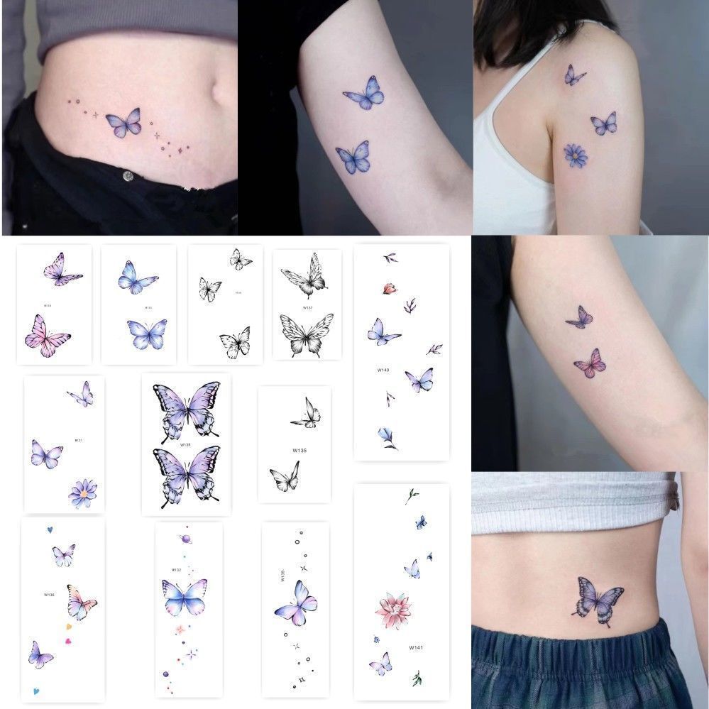 butterfly temporary tattoo sticker