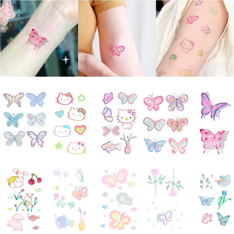 butterfly temporary tattoo sticker